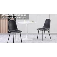 DEWINNER Lot de 4 Chaises de Salle à Manger, Chaise de Cuisine en Cuir PU