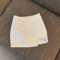 Falda corta de verano para mujer estilo irregular con lazo pantalones de mezclilla de moda - details 22
