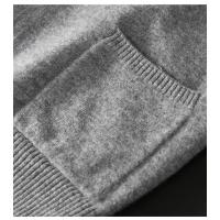 Cárdigan de lana importado australiano para hombre, chaqueta informal holgada con cuello en V para otoño e invierno, suéter de talla grande a rayas de colores a la moda - details 19