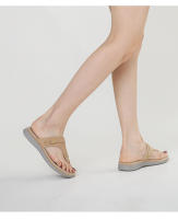 Chanclas para mujer, moda exterior, verano 2025, sandalias de cuña con suela gruesa - details 1