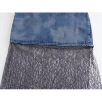 Falda larga de mezclilla para mujer, estilo francés en moda, estilo europeo y americano, novedad - details 9