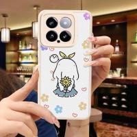 Funda de silicona a prueba de golpes para Xiaomi 14 5G, ligera, con tema floral - details 8