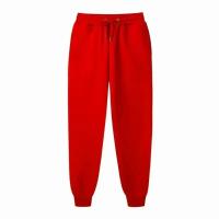 Pantalones de chándal sueltos para mujer y hombre, corredores con cintura elástica, pantalones deportivos informales de hip-hop, blanco, beige, ros - details 17