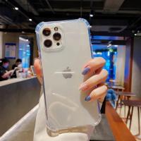 Nueva funda de silicona transparente de lujo a prueba de golpes para iPhone 16 15 14 13 12 11 Pro Max Plus XR XS Max, funda trasera transparente de parachoques suave - details 5