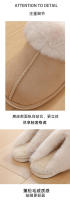 Zapatos de algodón versión coreana de las mujeres de invierno zapatillas de algodón de gamuza casa otoño e invierno pareja pelo grueso zapatillas antideslizantes transpirables pisando mierda - details 1
