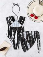 Conjunto de traje de baño de una pieza para mujer, traje de baño Sexy de 2 piezas, push, natación de verano, ropa de playa Monokini, 2024 - details 6