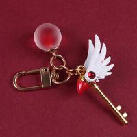 Cardcaptor Kinomoto Sakura Bird Magic varita Stick payaso Card COLLAR COLGANTE Cosplay llavero Prop - details 1