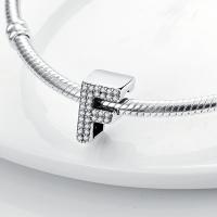 LAZA-abalorio de plata de ley 925 con 26 letras del alfabeto, abalorio de A-Z con nombre, compatible con Pulsera Original, collar, colgante, regalo de joyería - details 33