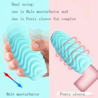 Huevos de masturbación de bolsillo para hombre, masajeador estimulante portátil, masturbador estirable de silicona, Juguetes sexuales para adultos para hombres - details 6