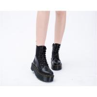 Suelas gruesas con botas de pelo, cremalleras laterales, botines cortos de mujer británica, suelas pastel, botas de trabajo y zapatos de algodón - details 12