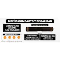 Juego de Mancuernas Ajustables 4 en 1 con Barra Recta de Conexión, Discos