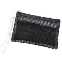 Bolsa de maquillaje de nailon con mango duradero, bolsa de cosméticos de malla reutilizable transparente, bolsa de maquillaje portátil multiusos ligera para uso diario - details 3