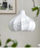 TOMAXIN-Lámpara de araña para sala de estar, dormitorio, estudio, seda, atenuación tricolor, 60CM - details 12