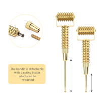 Beauty Derma-Rodillo profesional para el crecimiento del cabello y la barba, rodillo de masaje con microagujas de Metal dorado para hombres y mujeres - details 4