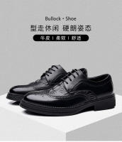 Zapatos de Cuero de Alta Gama para Hombres Zapatos Formales para Jóvenes Transpirables y de Moda - details 1