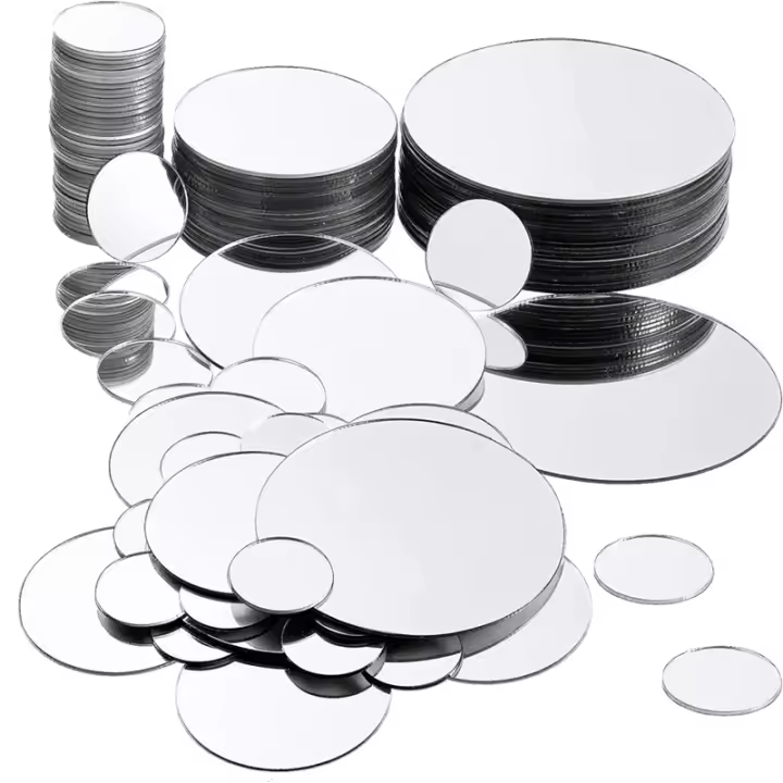 Mini Espejos Redondos de 40 PCS Tilas de Espejo Artesanales para Cuidado de la Piel Facial - 1