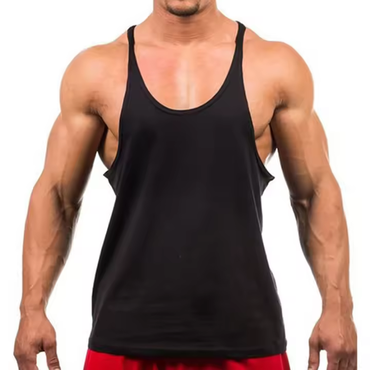 Camiseta de algodón sin mangas para hombre, chaleco para correr, gimnasio, entrenamiento, culturismo, nuevo estilo - 1