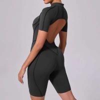 Monos Deportivos de Yoga Fiess Mangas Cortas, Espalda Abierta, Talla Única para Mujeres - details 23