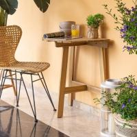Mesa de Pared Plegable de Acacia Madera Natural 45x47x80 cm Ideal para Balcón, Terraza, Jardín - details 9