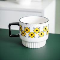 Taza de Cerámica Nórdica Estilo Ins Taza de Desayuno Creativa para Café y Agua Doméstica - details 7