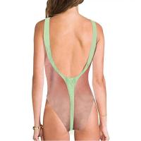 Impresión divertida de Borat de una sola pieza para mujer, traje de baño sexy con pelo en el pecho, traje de baño de broma de verano, novedad, ropa de playa - details 2