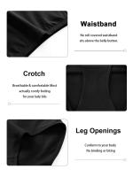Conjunto de Ropa Interior Cómoda de Cintura Alta Juego Completo de 5 Piezas Tela de Poliéster 95% - details 3