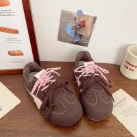 Zapatos de entrenamiento Rosa alemán junta femenina fea linda 2025 primavera y verano nuevo nicho chic puff pan zapatos Forrest Gump zapatos blancos - details 7