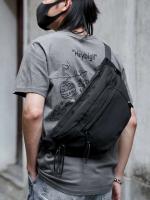 Riñonera cruzada de gran tamaño impermeable Oxford pecho Cycg gran gimnasio cintura cinturón bolsa para hombres mujeres - details 0