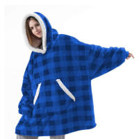 Manta de Sudadera con Capucha de Vellón Sherpa de Alta Calidez Tamaño Grande para Adultos - details 5