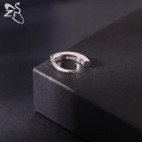 ZS-Piercing para el ombligo de Plata de Ley 925 para mujer, anillos para el vientre chapados en oro de 14K, Piercings para el cuerpo curvos inversos, 1 unidad - details 9
