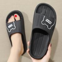 Zapatillas de verano para hombre y mujer, chanclas antideslizantes de oso de dibujos animados para el hogar, sandalias de playa para interiores y exteriores, talla grande, novedad - details 6