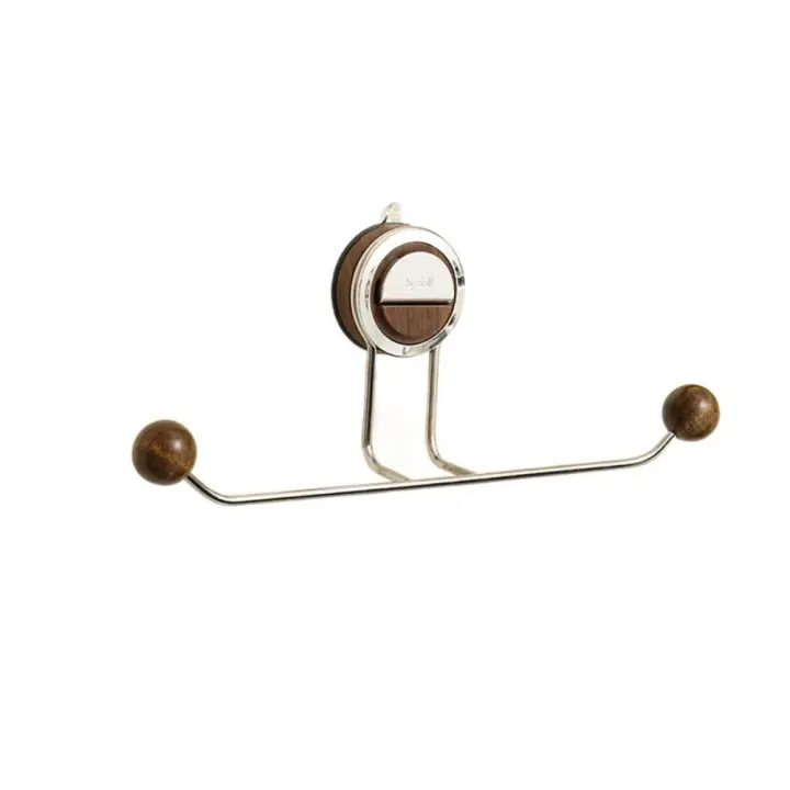 Estante de almacenamiento con ventosa sin perforar, organizador de Scrunchie montado en la pared, estante de almacenamiento para colgar en la pared, ganchos para puerta multifuncionales - 1