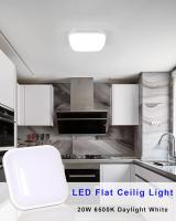 Lámpara LED de Techo Cuadrado 20W 3000LM, 6500K Luz Blanca Fría, PVC Blanco, 22*22*7 CM - details 3