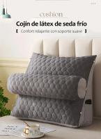 Almohada de lectura triangular para adultos, cojín de látex con cuña grande, decoración de cama, sofá cojines para cama, almohada - details 0