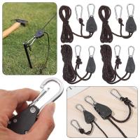 Tensor de cuerda de viento para toldo de elevación de luces, sujetador de cuerda ajustable, hebilla fija, perchas de trinquete de polea, 5 estilos - details 0