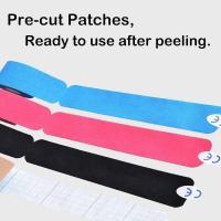 Cinta de kinesiología precort de 5cm x 5m, parche elástico para ejercicio muscular tipo I, cinta intramuscular deportiva impermeable y transpirable para - details 5
