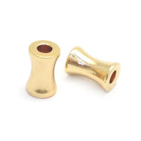 Cuentas de Pulsera de Brasso Dorado Mate Forma de Cilindro Ideal para Hacer Joyería DIY - details 47