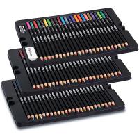 Juego de lápices de colores al óleo para dibujo de estudiantes, suministros de arte profesional para artistas, 74 piezas - details 4