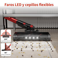 PrettyCare V900 Aspiradora de mano con batería extraíble, 520W, 52000PA, potencia de succión, aspiradora con pantalla táctil LED, aspiradora inalámbrica para el hogar, el coche y el pelo de mascotas - details 3