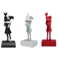 Escultura de resina inspirada en Banksy Bomb Girl - Pieza de decoración de estatua de arte moderno - details 4