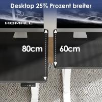 160x80 CM Elevable Regulable en Altura,Escritorio de Pie con Tablero de Cuatro Partes, Mesa Ordenador con Función de Memoria - details 10