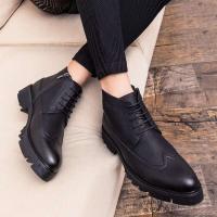 Nueva Idea de producto 2025, botas de trabajo de cuero genuino Chelsea con tobillo bonito de calidad Original, zapatos para hombre - details 4