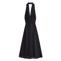 Camisola SS elegante de cintura alta para mujer con diseño sin mangas, cuello en V, lazos laterales y - details 5