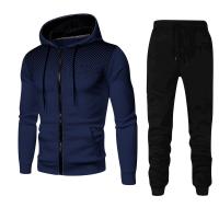Traje deportivo de lunares para hombre y mujer, Sudadera con capucha y pantalones de chándal de terciopelo, Color sólido, otoño e invierno, 2024 - details 7