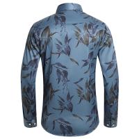 Camisa de negocios con imprimación numérica para hombres, camisas para manches longues, camisas para fumar, décontracté, fête, boîte de nuit, plage, printemps, mode automne - details 7