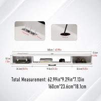 Soporte de TV de Madera Flotante Estante de Pared para TV Mueble de Madera para TV Colgante - details 49