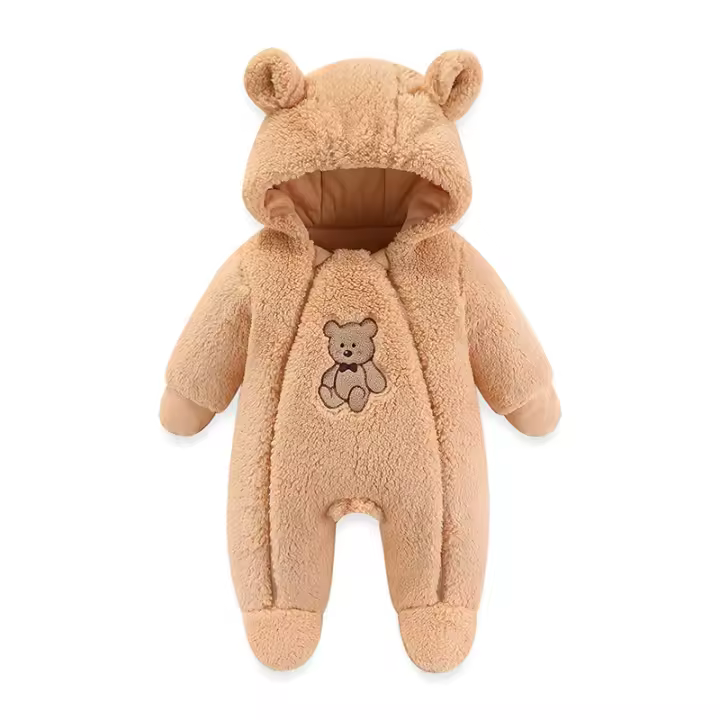Chaqueta de Invierno con Capucha Cálida para Bebé Recién Nacido Algodón Grueso Suave para Niños de 0 a 12 Meses Moda de Dibujos Animados para Niñas - 1