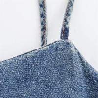 OUWU-Vestido Midi plisado con espalda descubierta y azul a la moda para mujer, vestidos Vintage elegantes con tirantes finos y cuello cuadrado para - details 4