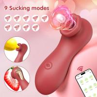 APP Sucker clítoris chupando suministros para adultos vibrador clítoris femenino estimulador Oral pezón vagina juguetes sexuales para masturbador para mujeres - details 2