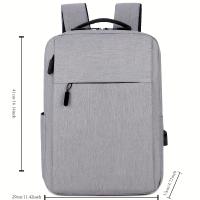 Mochila para portátil de viaje, resistente y duradera, ideal para negocios, con gran capacidad e impermeable, perfecta para la escuela universitaria, regalo unisex, mochila para portátil de viaje universal para hombres y mujeres, hecha de material - details 3